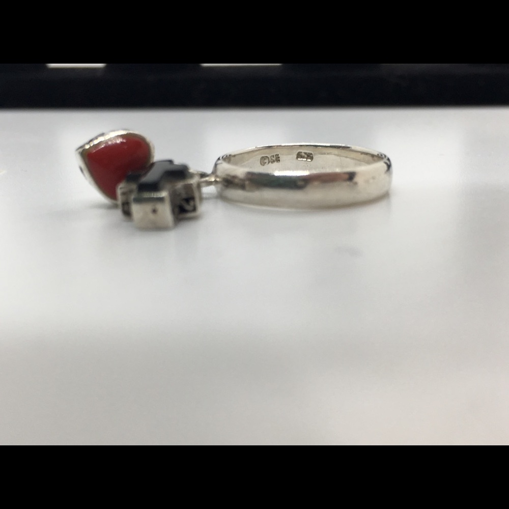 Sterling Silver Dangle Ring - image 3